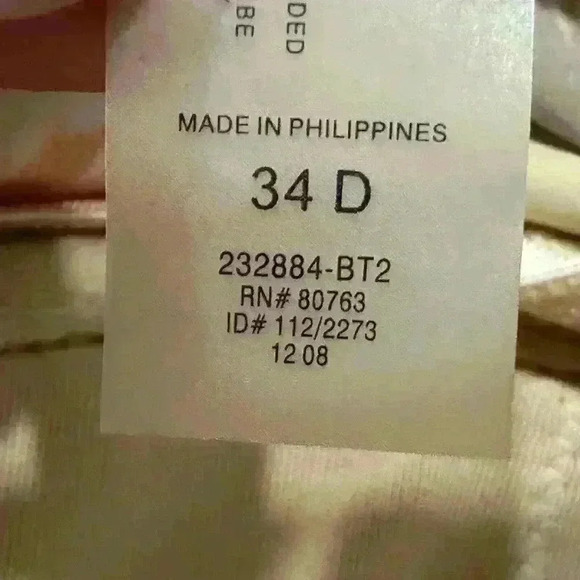 Victoria's Secret Tankini Top White w/Multi-Color Splatter Dots Size 34D - Picture 4 of 7